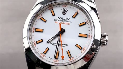 rolex milgauss replicas|rolex milgauss 116400 white dial.